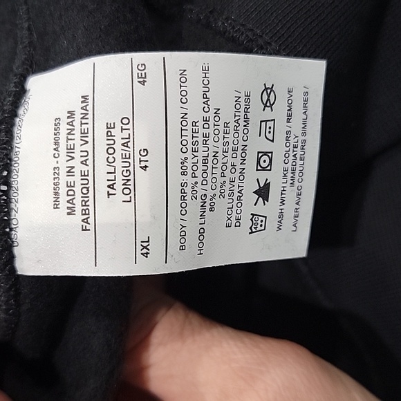 NWT Big Men's Size 4XL-Tall Nike Hoodie - Picture 5 of 5